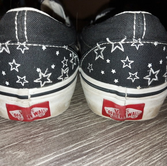 Vans slip on with embroidered stars, women's size 7.5 - Picture 2 of 4